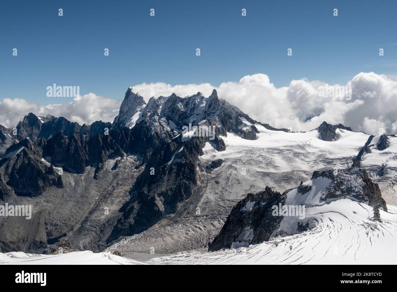 Glacier du geant vallée blanche hi-res stock photography and images - Alamy