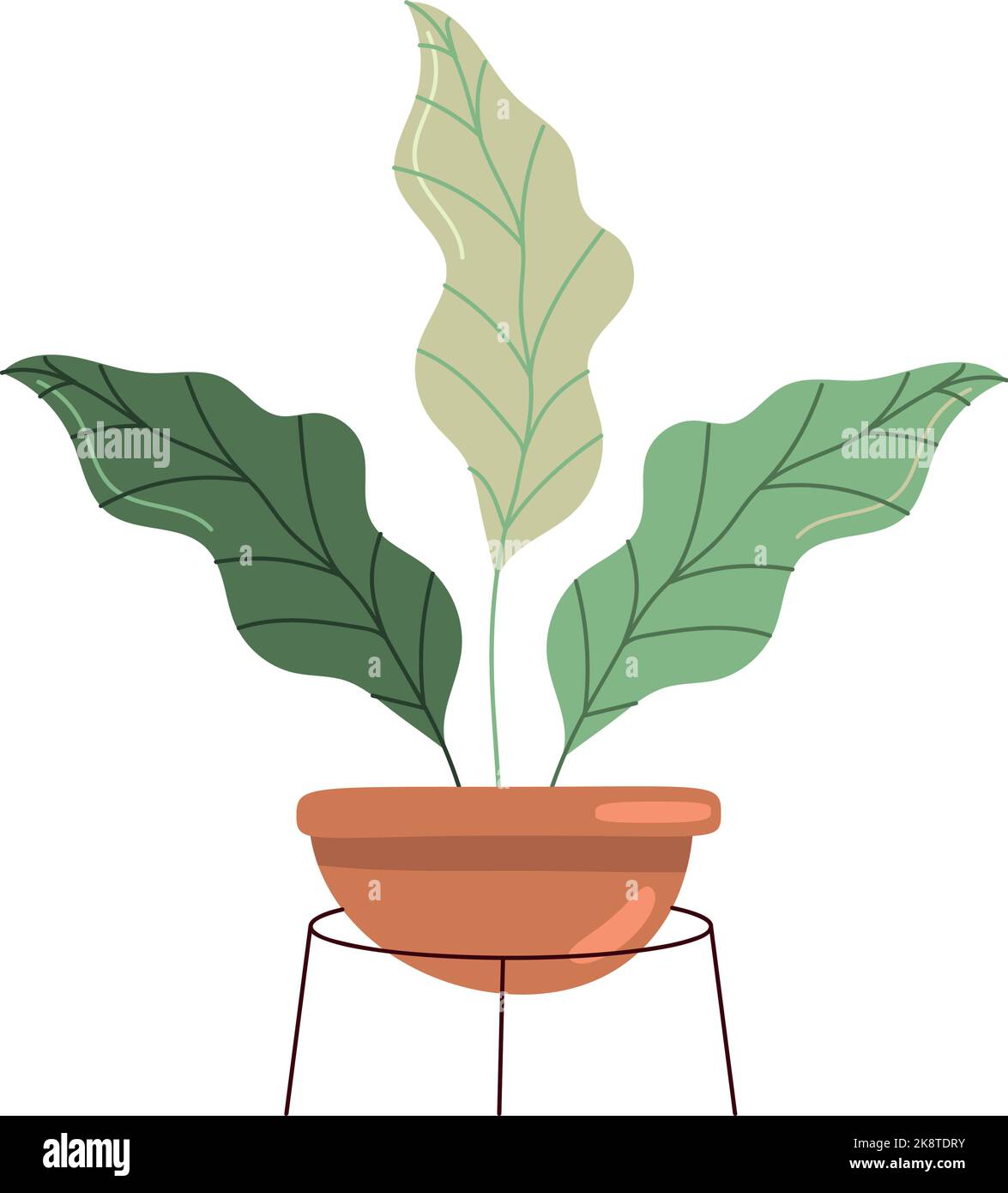 houseplant in pot nature icon Stock Vector Image & Art - Alamy