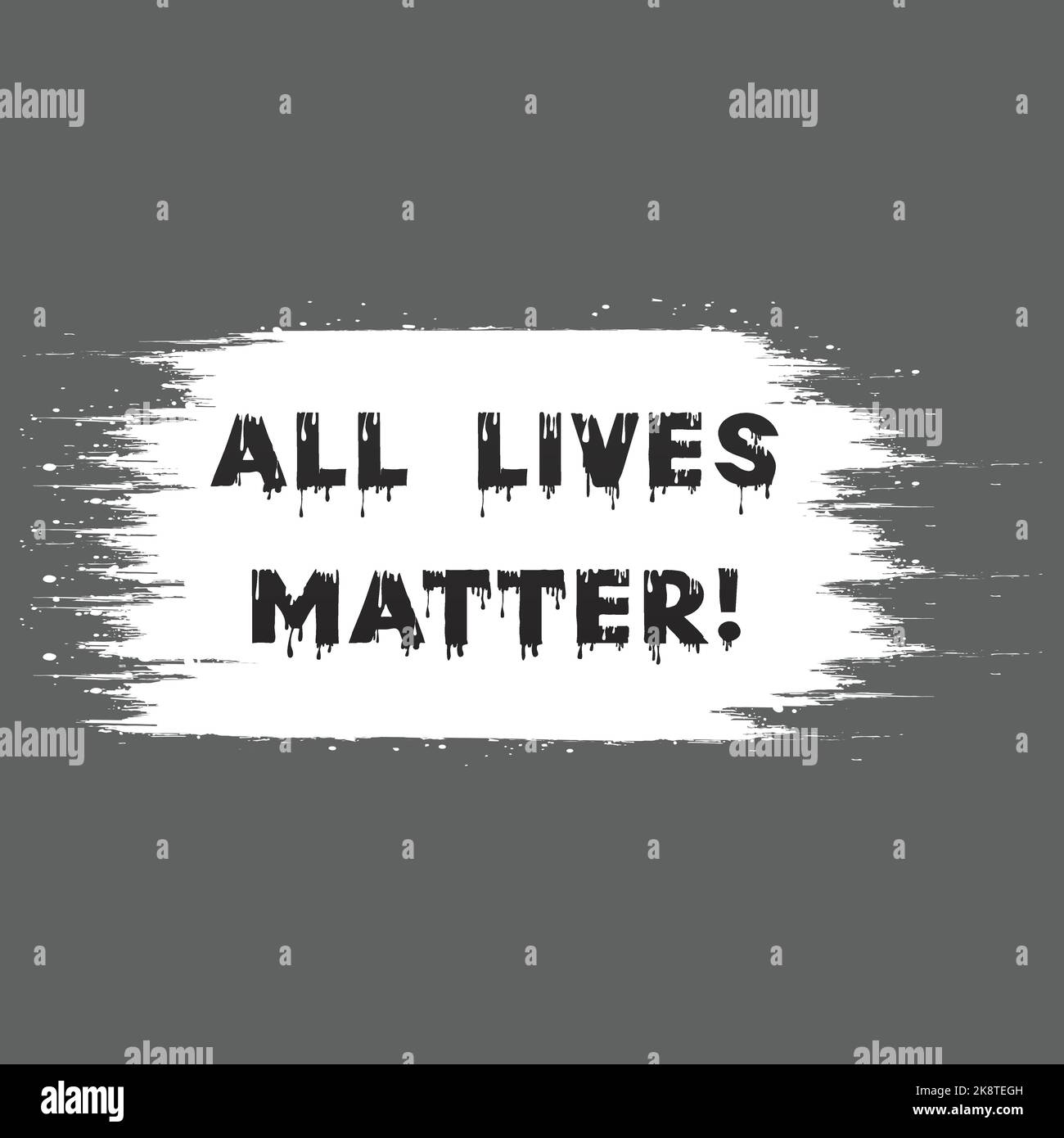 Matter Text All lives matter typography text effect with paint texture background ...