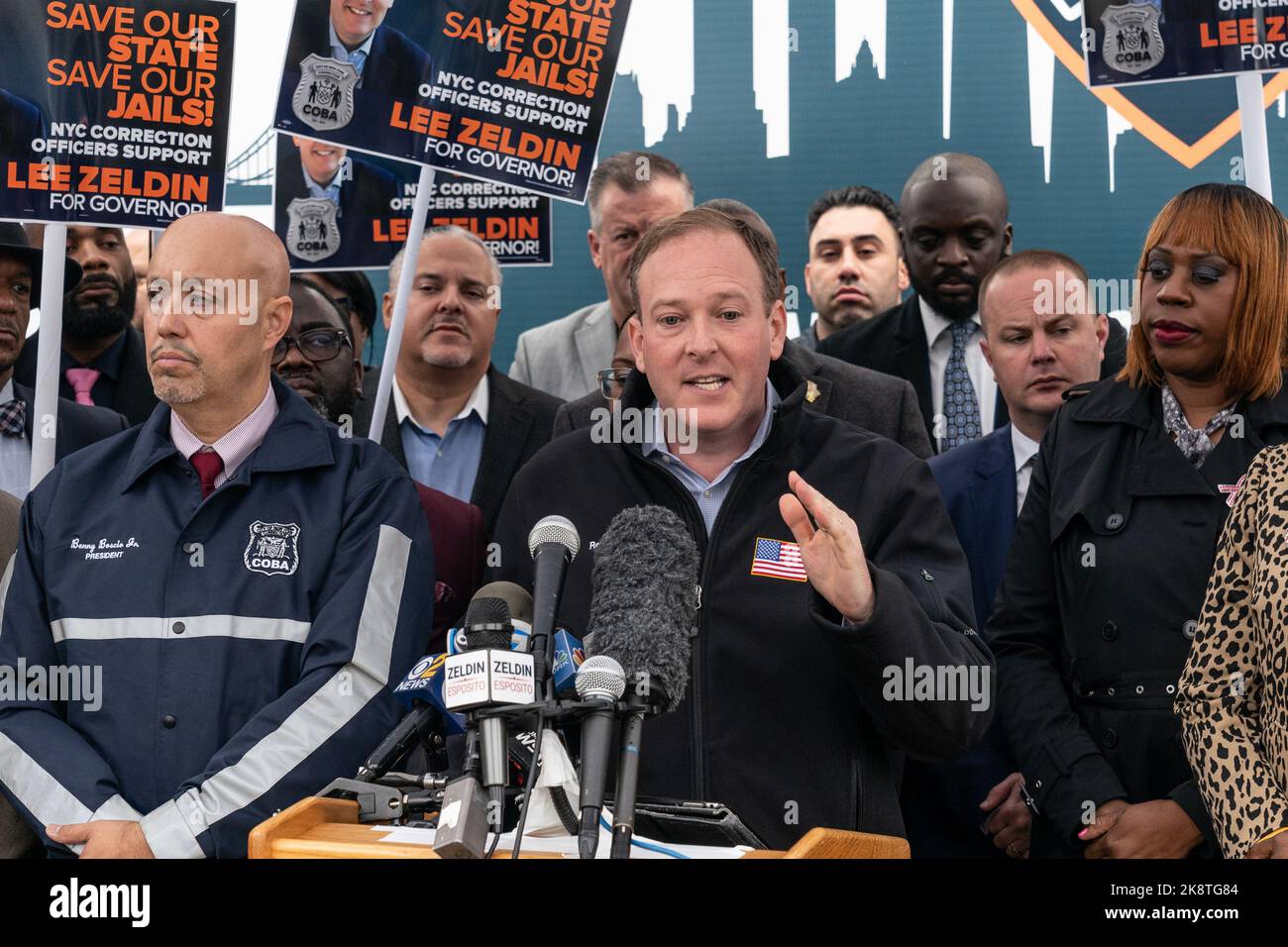 Congressman Lee Zeldin thanks NYC Correction Officers' Benevolent