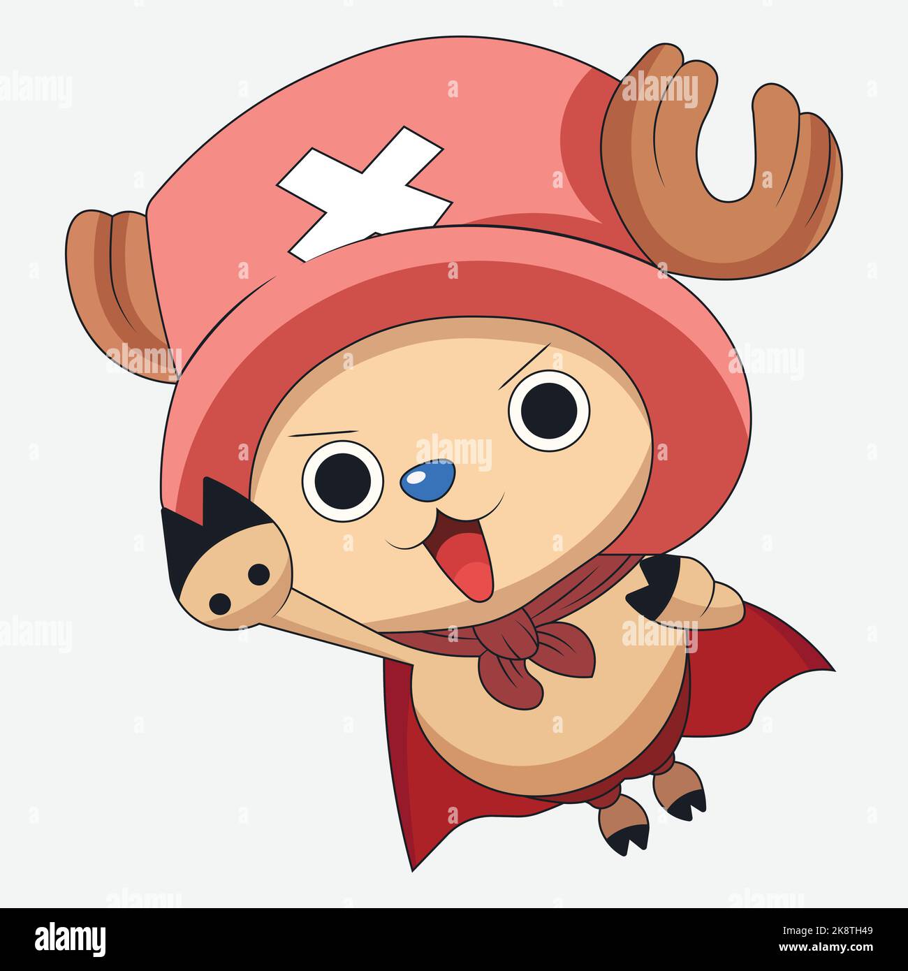 Chopperman, Cartoon One Piece Anime Vector Illustration Stock Vector