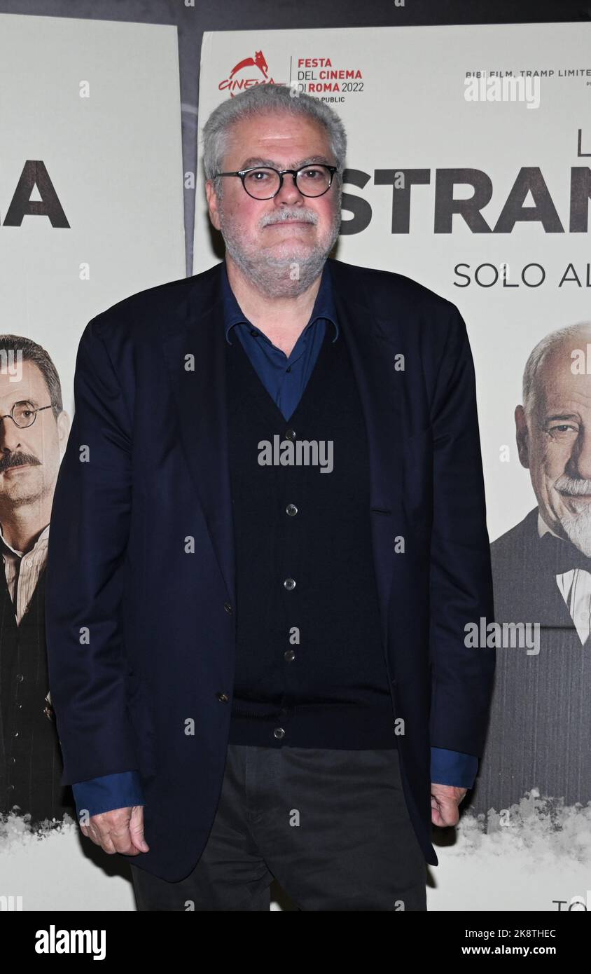 Milan, Italy. 24th Oct, 2022. Milan, Italy The strangeness feature by Roberto Andò, premiered at the Rome Film Festival with leading actors Toni Servillo, Ficarra and Picone In the picture: Roberto Andò Credit: Independent Photo Agency/Alamy Live News Stock Photo