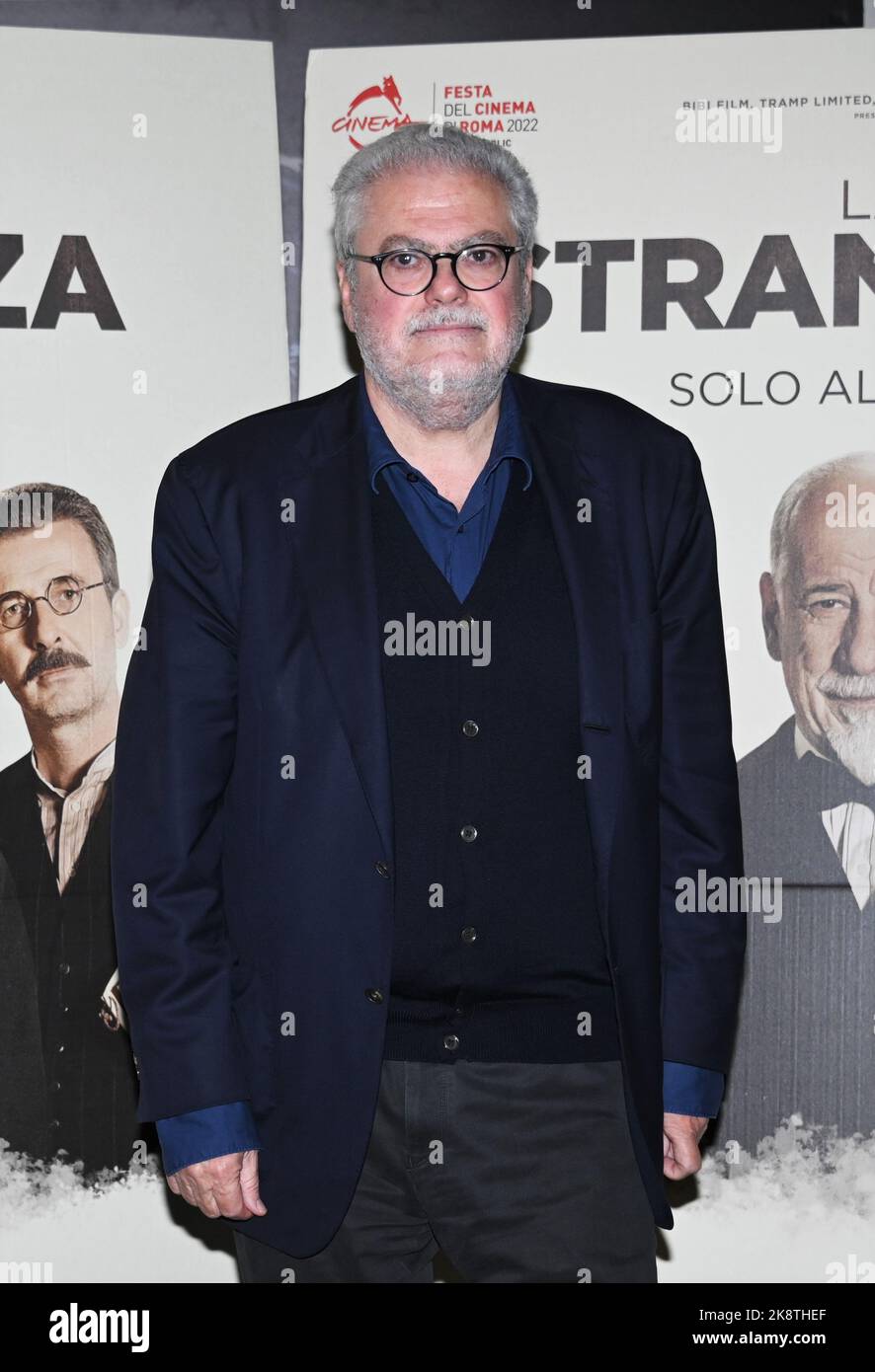Milan, Italy. 24th Oct, 2022. Milan, Italy The strangeness feature by Roberto Andò, premiered at the Rome Film Festival with leading actors Toni Servillo, Ficarra and Picone In the picture: Roberto Andò Credit: Independent Photo Agency/Alamy Live News Stock Photo