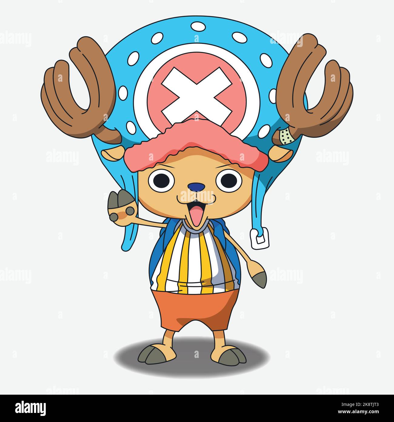 Doctor Chopper, Cartoon One Piece Anime Stock Vector