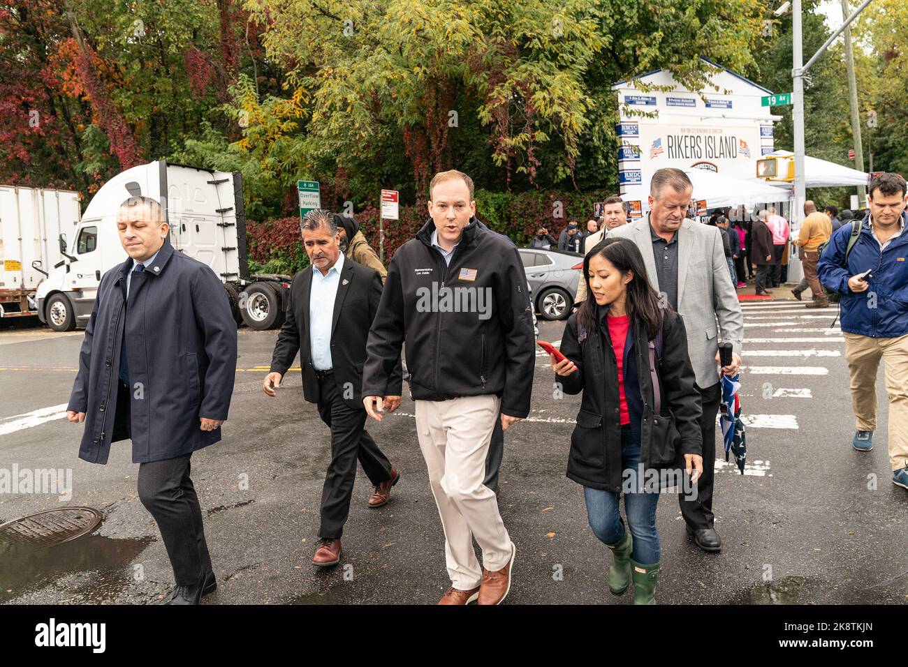 New York, United States. 24th Oct, 2022. Congressman Lee Zeldin leaves