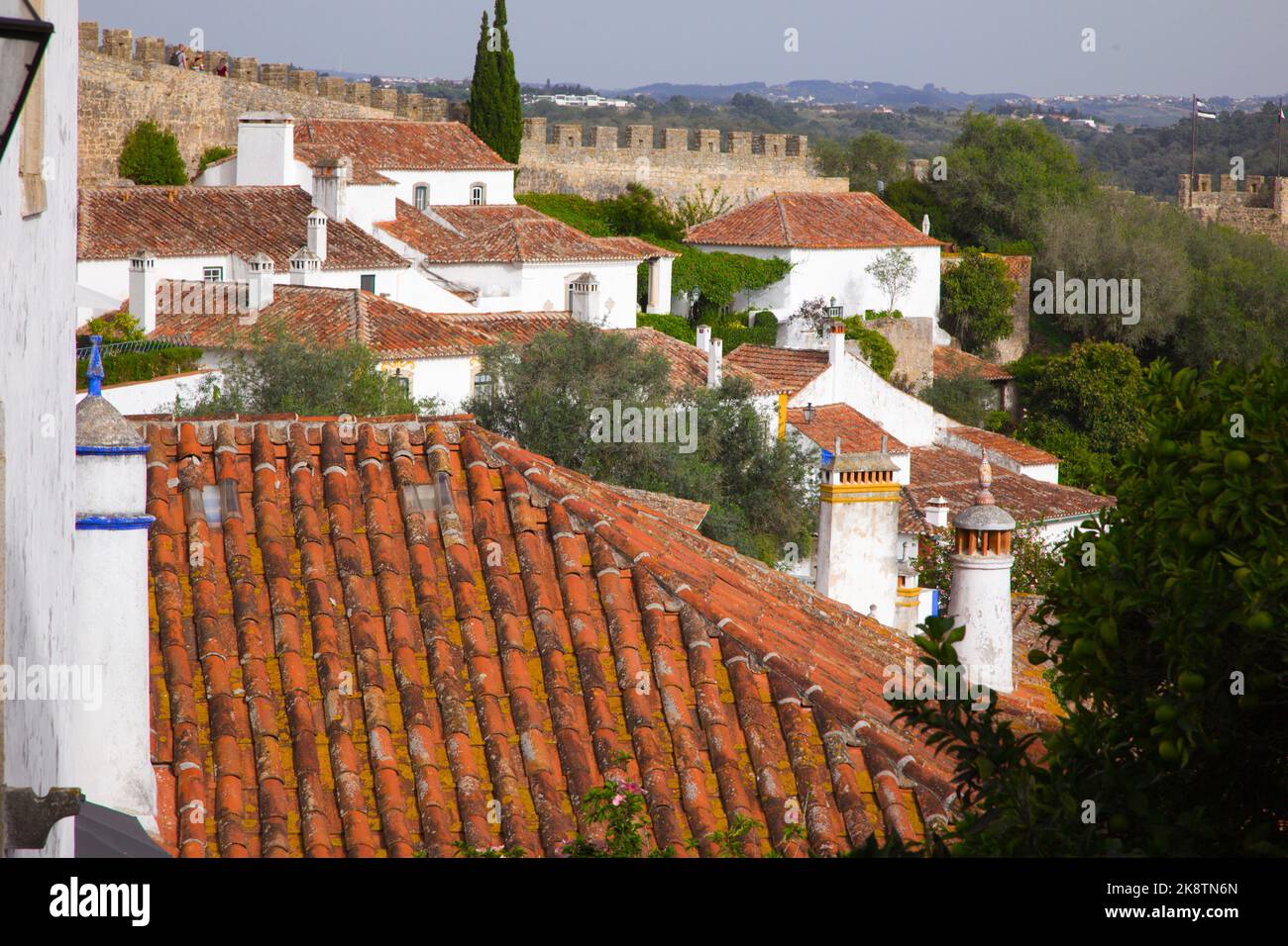 Portugal, Obidos, historic small town, Stock Photo