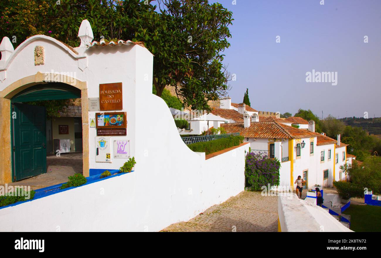 Portugal, Obidos, historic small town, Stock Photo