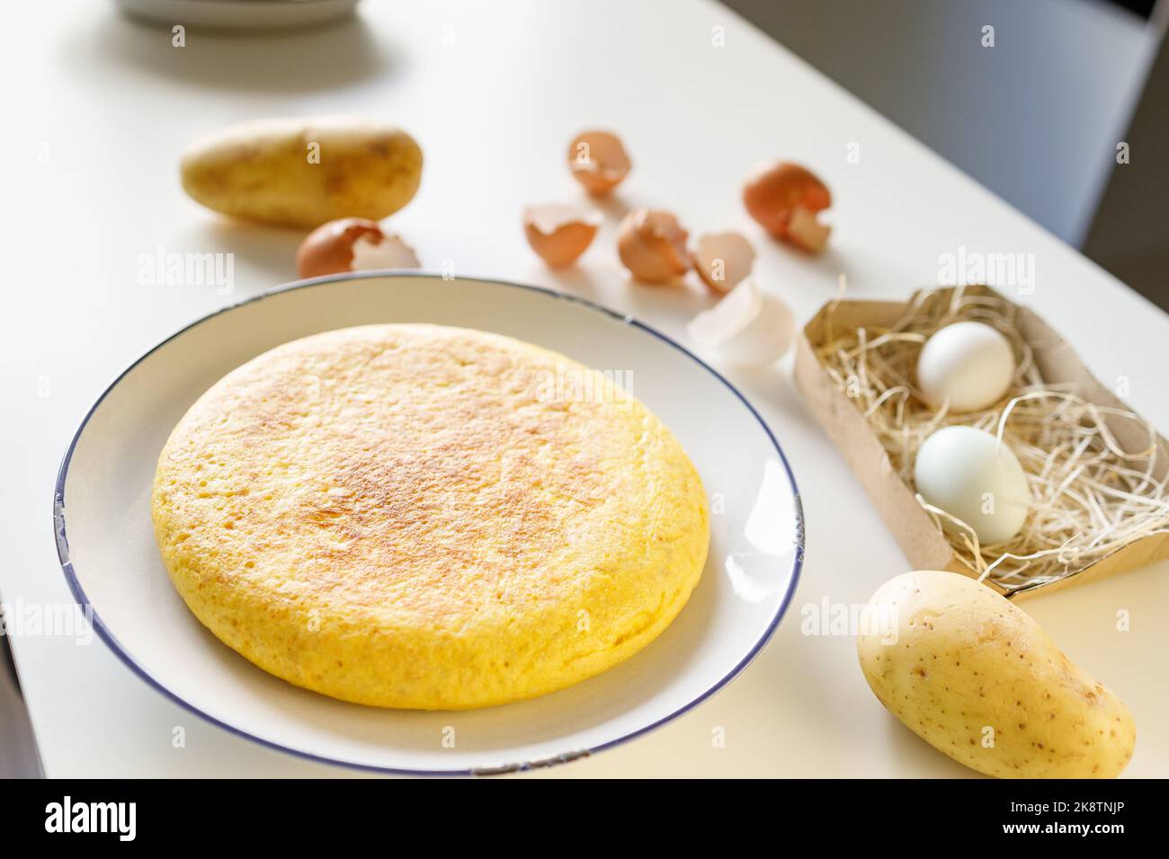 Homemade Spanish omelette . Tortilla espanola Stock Photo Alamy