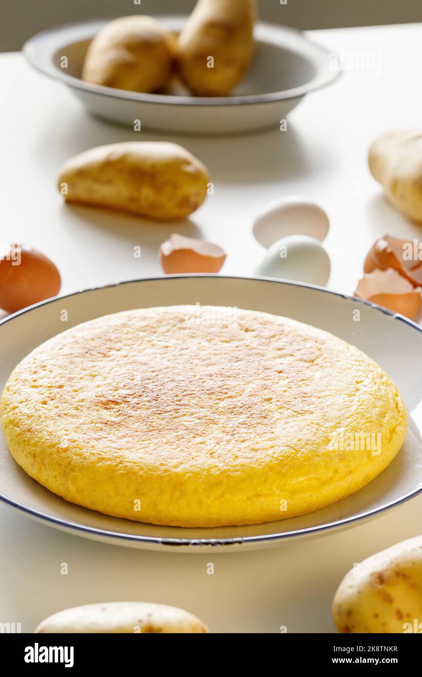 Homemade Spanish omelette . Tortilla espanola Stock Photo Alamy