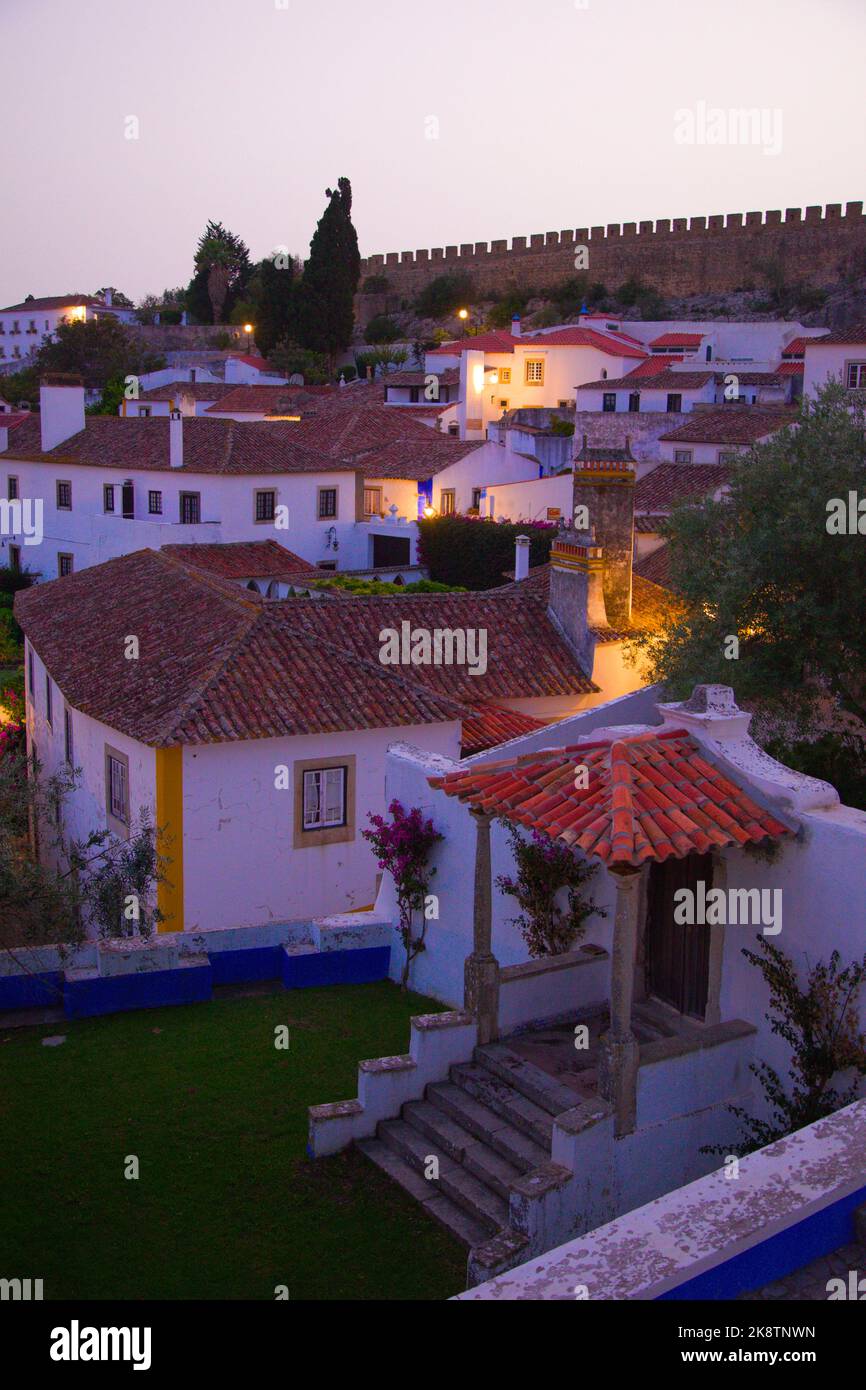 Portugal, Obidos, historic small town, Stock Photo