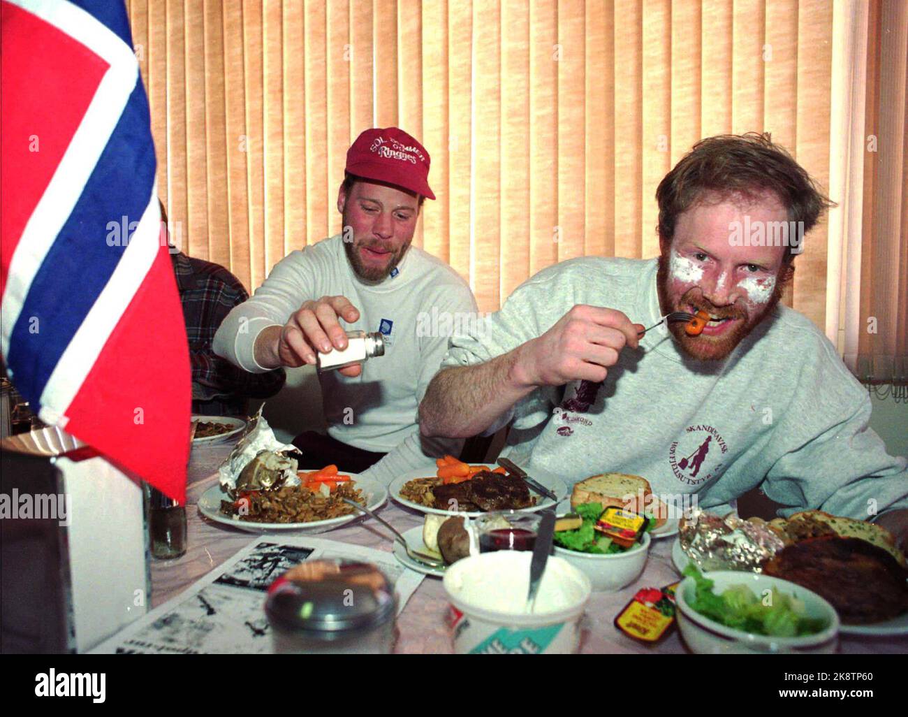 The North Pole April 1994. Polar Børge Ousland uses the days after