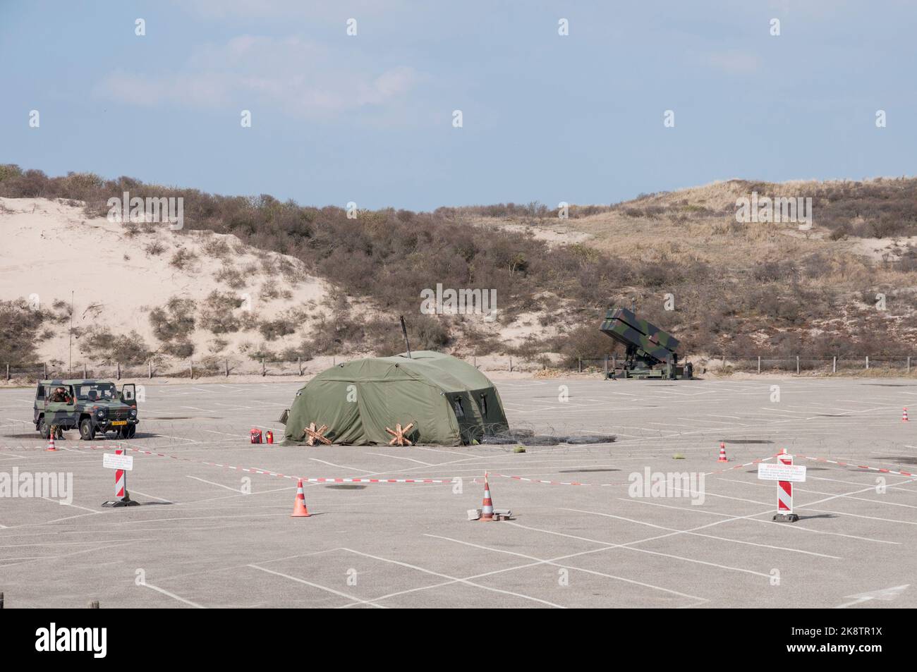 03-24-2014.The Hague,The Netherlands.The 2014 Nuclear Security Summit.Security in the area by the Dutch army. Stock Photo