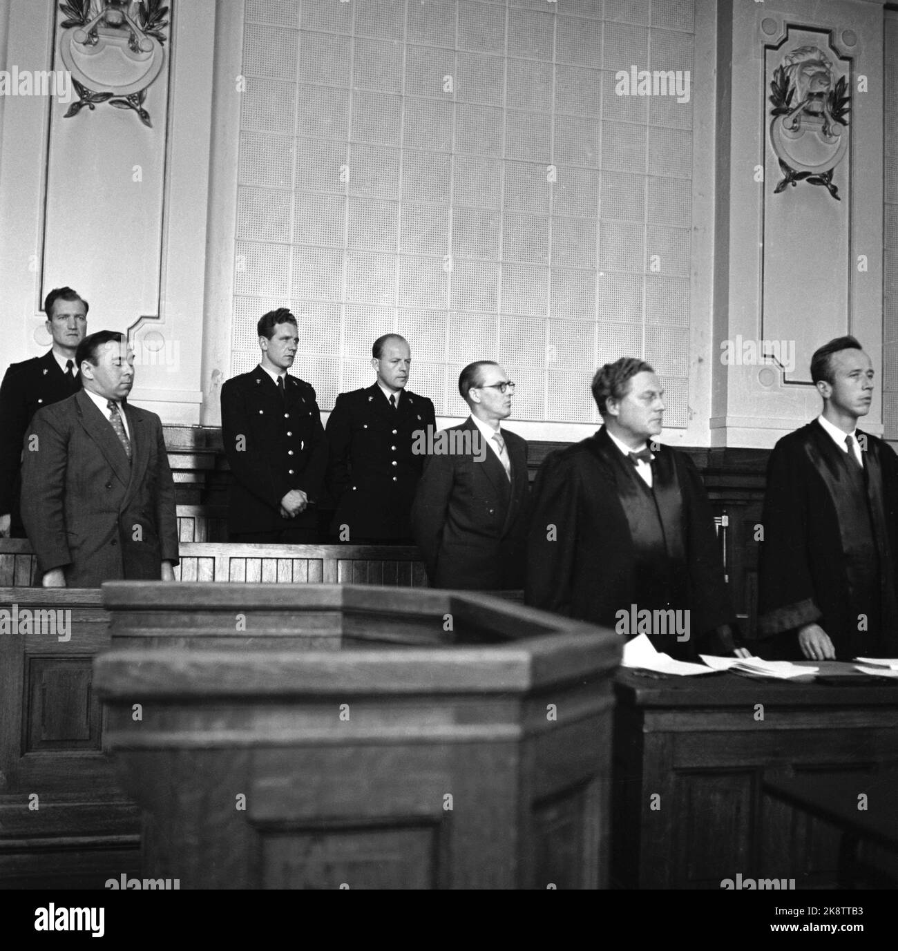 Oslo June 3, 1954. Judgment. Spy convicted Asbjørn Sunde, known as the ...