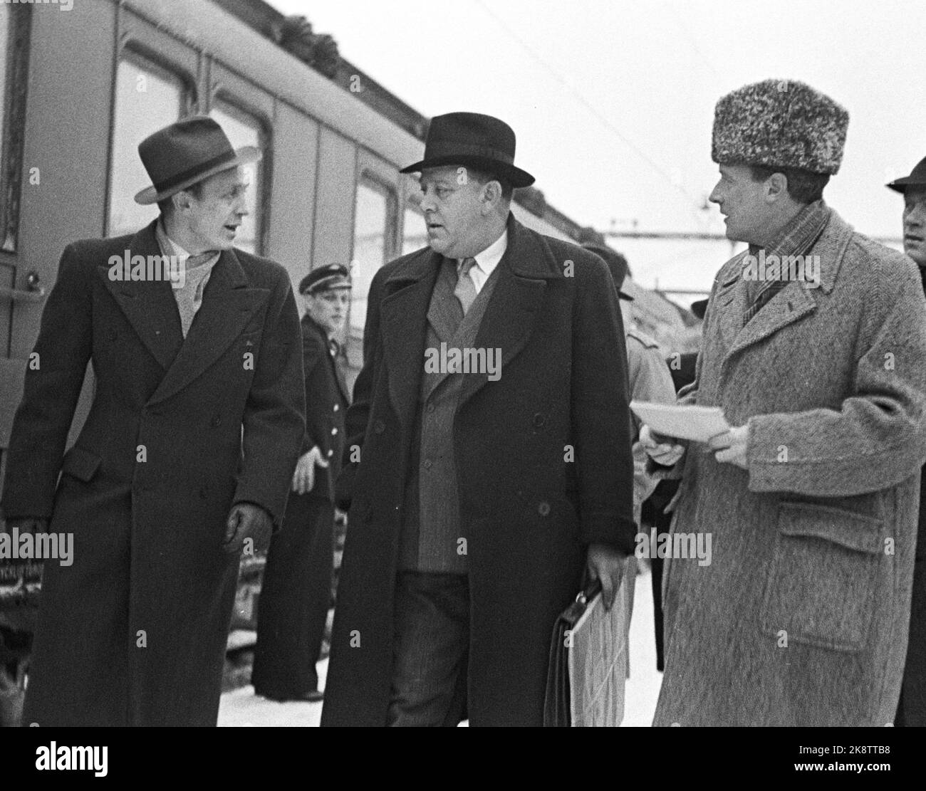 Oslo 19460128 Labor Party Foreign Minister Trygve Lie 1896 1968 