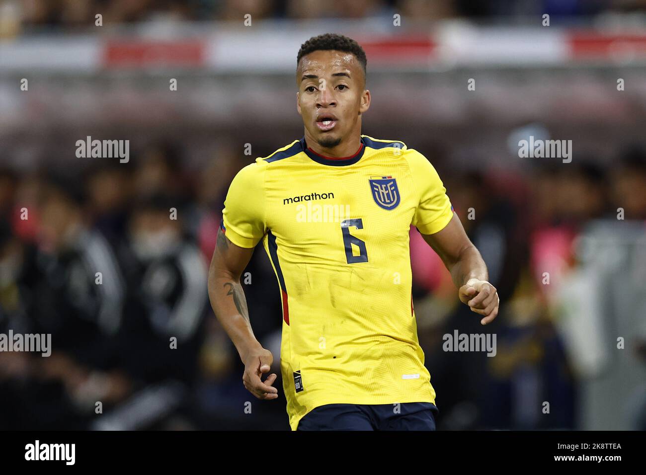 DUSSELDORF - Byron Castillo of Ecuador during the international ...