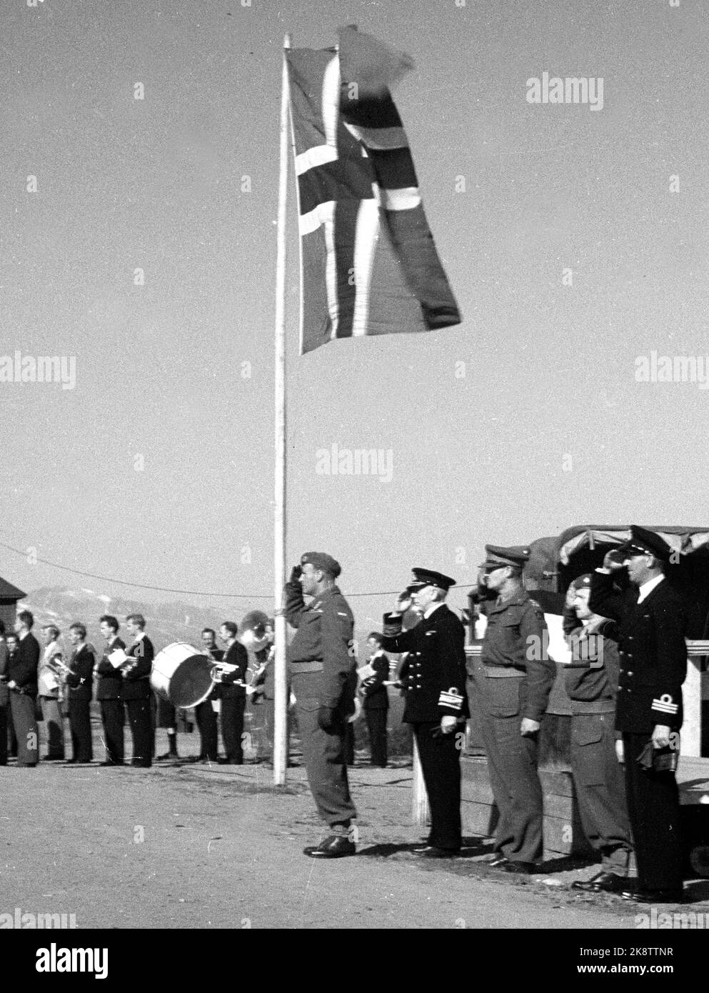 Tromso in the fall of 1945 the crown princes visit hires stock