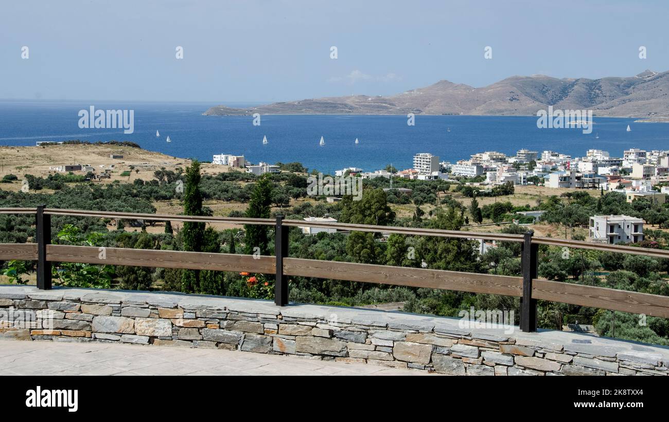 The town of Karystos. A touristic place for Summer vacation in  Evia island.Greece Stock Photo