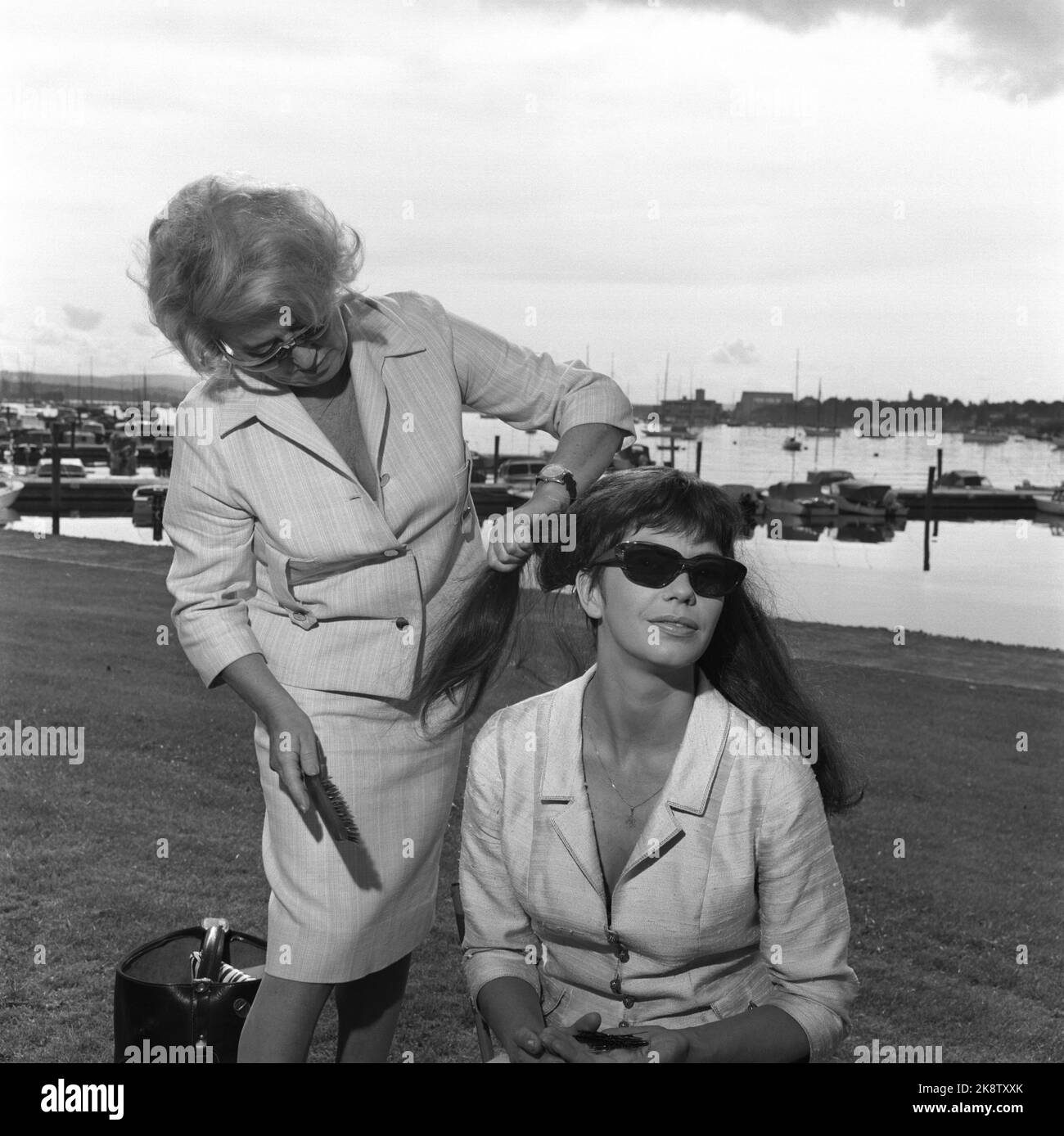 Oslo August 1965 Norwegian filming with father and two brothers Bang-Hansen.  The manuscript for the movie 