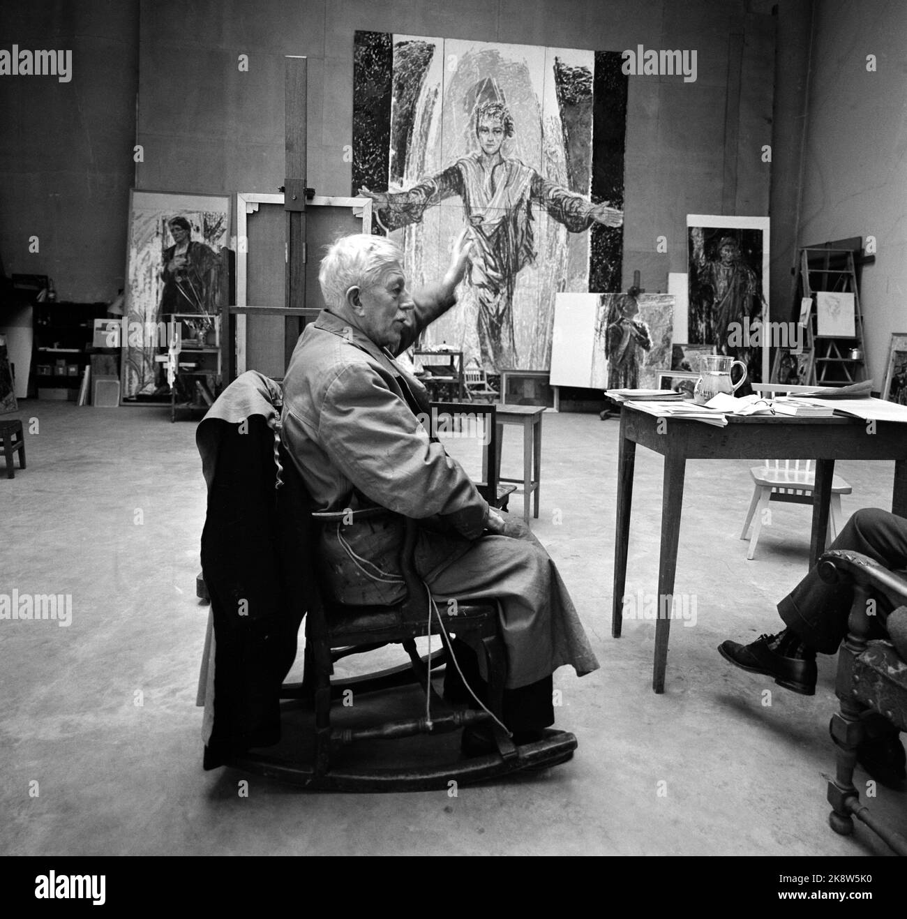 Oslo February 23, 1957. In the western tower in the town hall, the ...