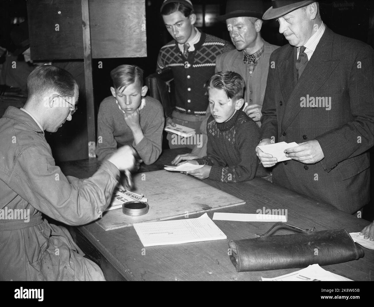 Oslo June 1942. Nordraak stamps, firstday stamping. Here it is stamped