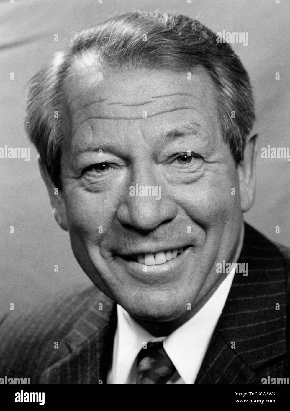 Oslo 1973 jens evensen 1917 2004 politician hires stock photography