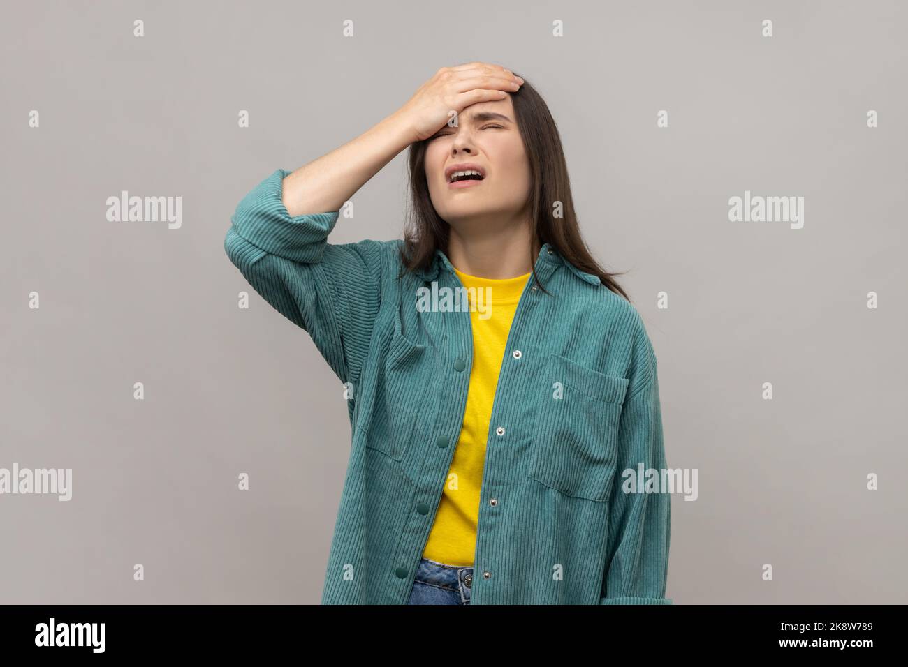 Face palm, disappointed slapping head due to mistake, oversight or epic  fail Stock Photo - Alamy