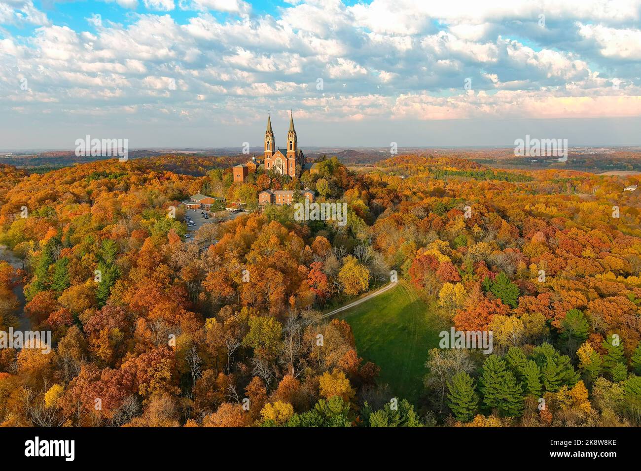Holy Hill National Shrine of Mary church located in Wisconsin Stock Photo