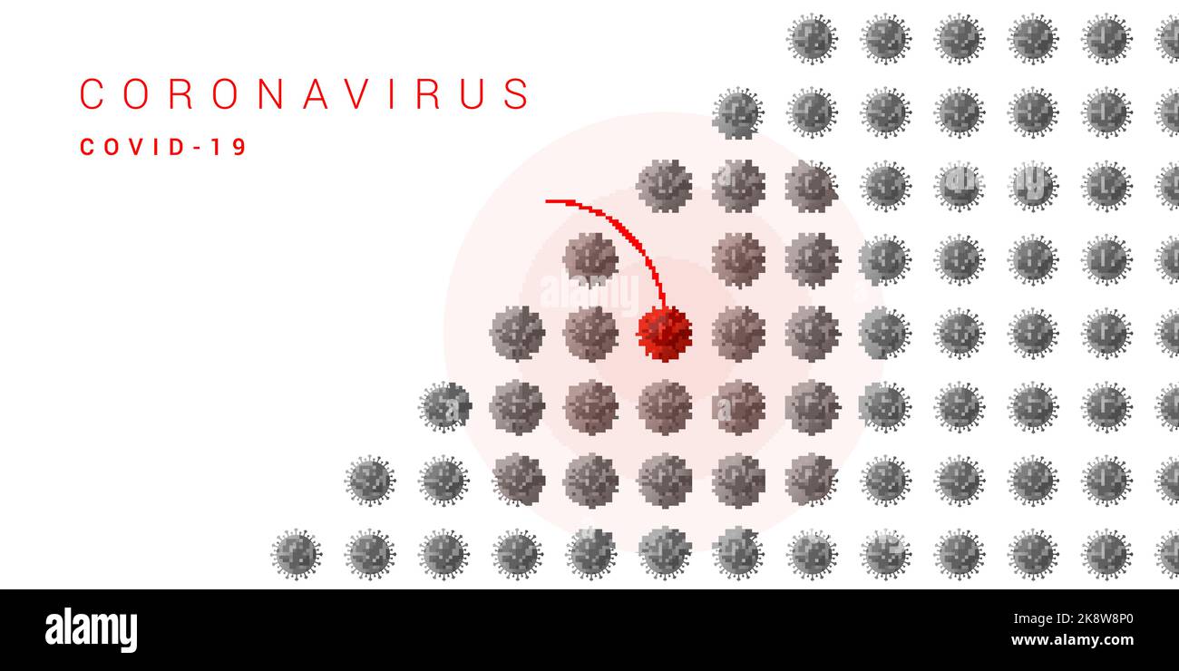 Concept of coronavirus spread. Epidemic. 2019-nCoV. Vector illustration ...