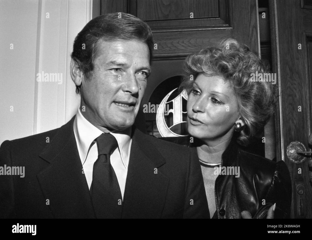 Roger Moore and wife Luisa Mattioli Circa 1980's Credit: Ralph Dominguez/MediaPunch Stock Photo