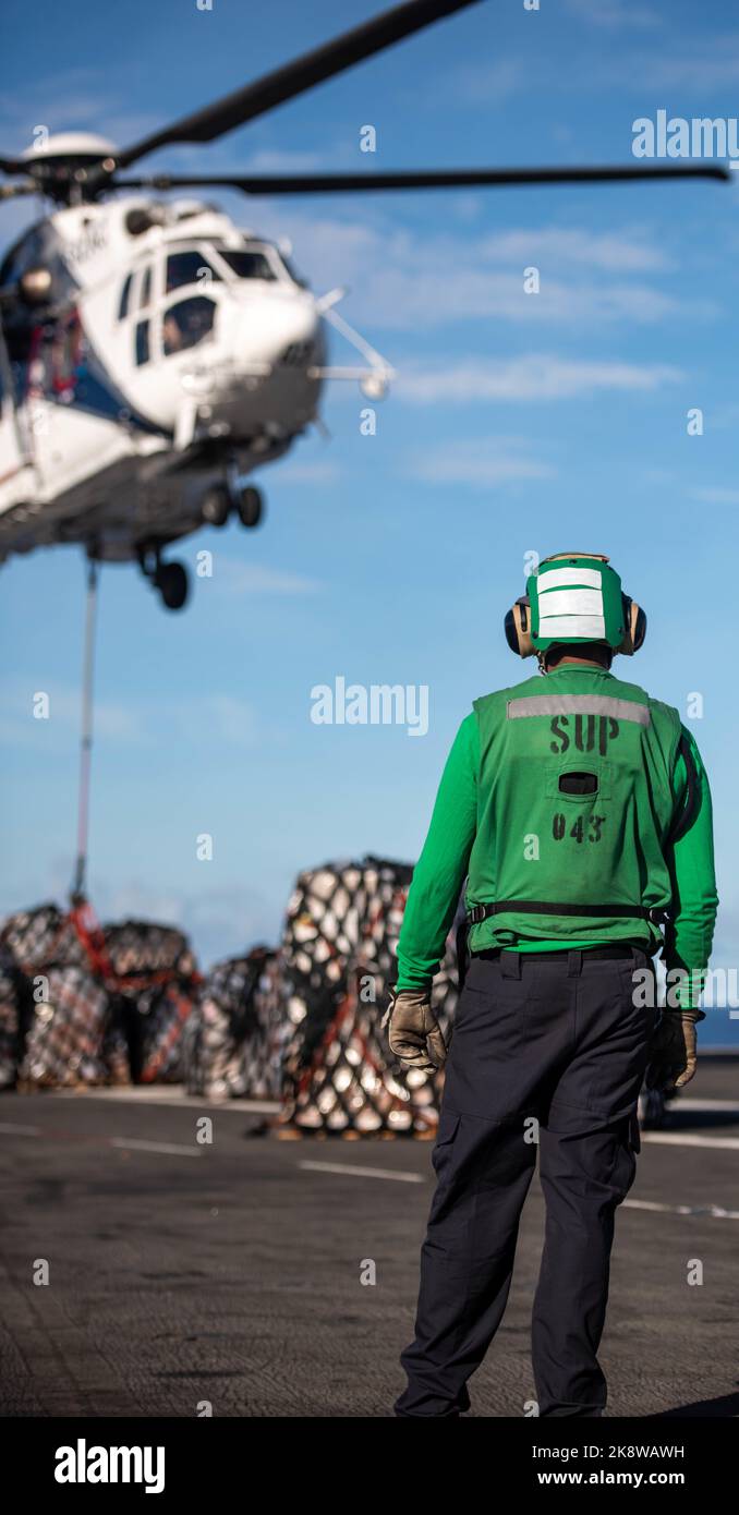 221021-N-UF592-1024 PHILIPPINE SEA (Oct. 21, 2022) Logistics Specialist ...