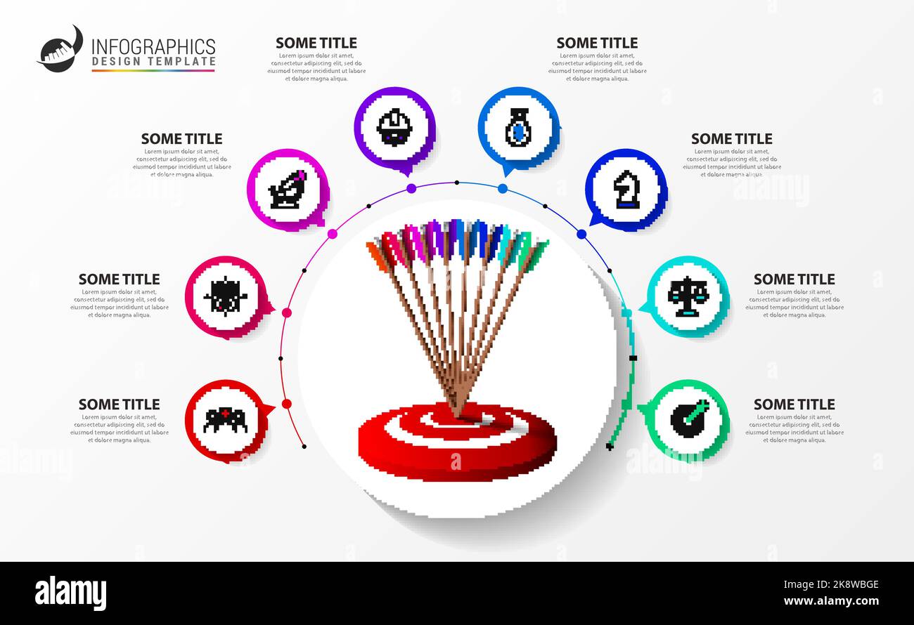 Infographic design template. Creative concept with 8 steps. Can be used ...