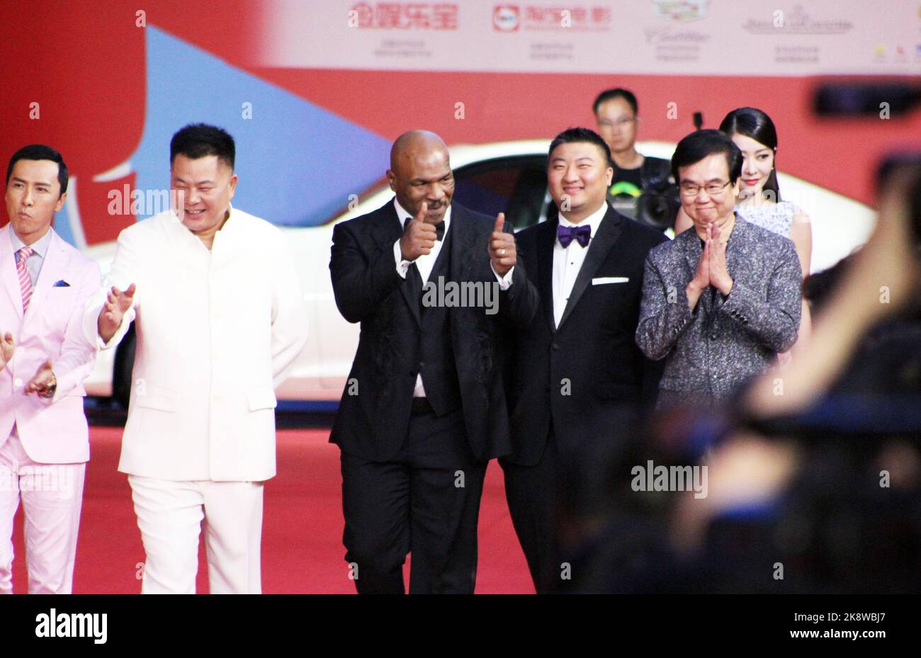 SHANGHAI, CHINA JUNE 13, 2015 Former US boxing champion Mike Tyson