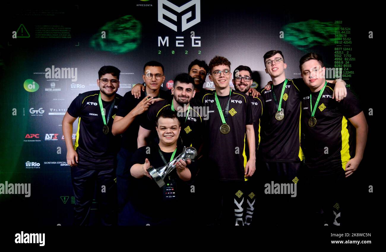 Rio De Janeiro, Brazil. 23rd Oct, 2022. In the photo, team Oddik, CS:GO ...