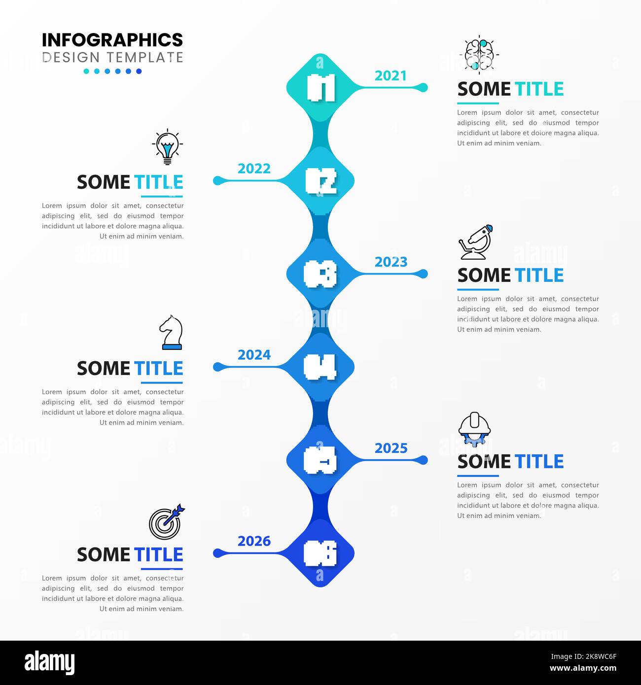 premium vector | infographic design template timeline... Infographic design template. Timeline concept with 6 steps. Can be used ...