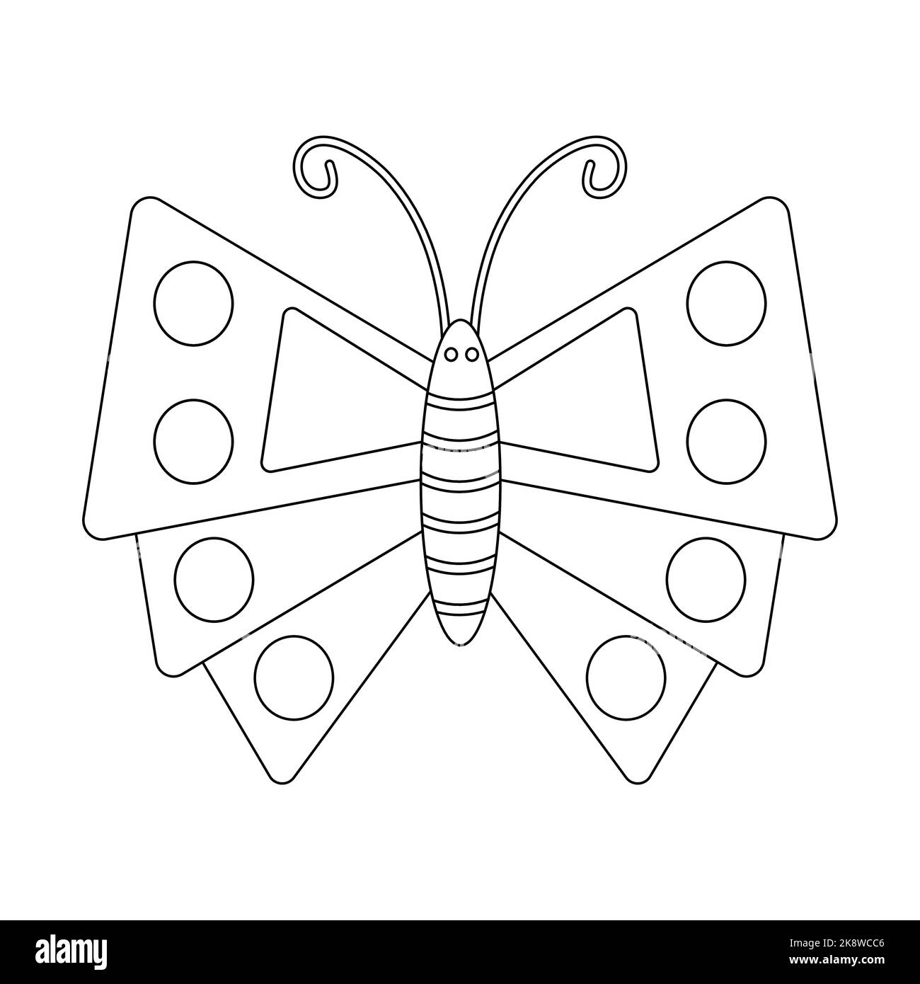 Butterfly cartoon Black and White Stock Photos & Images - Alamy