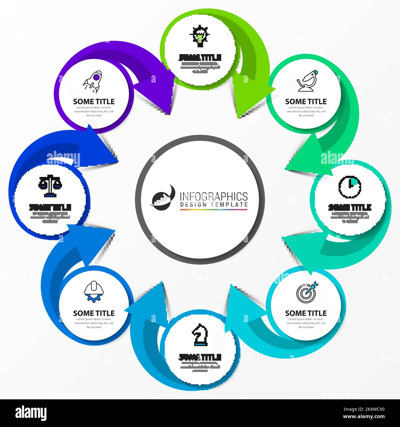 Infographic design template. Creative concept with 8 steps. Can be used ...