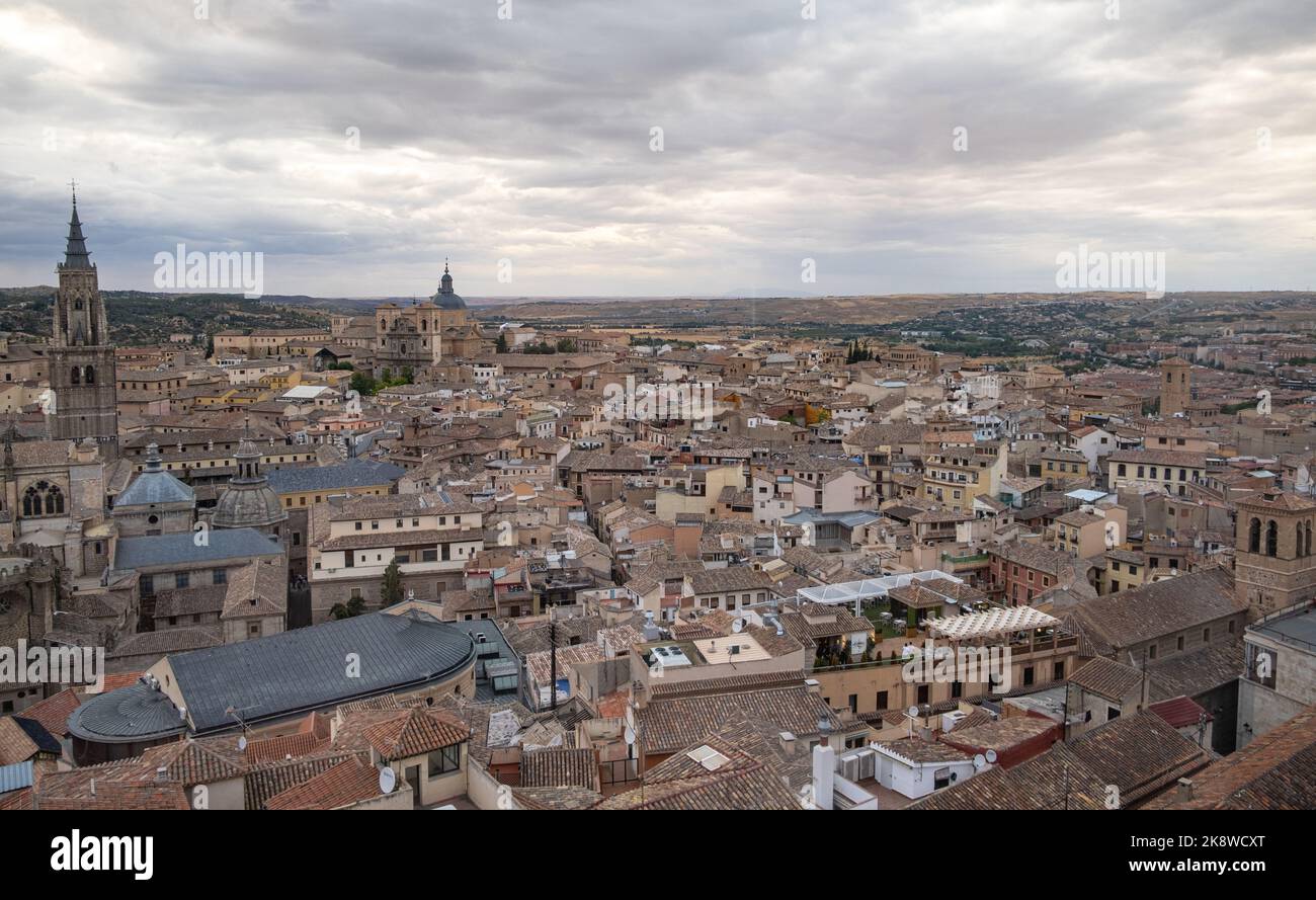 Panoramic view of Toledo, Spain, UNESCO world heritage site. Stock Photo