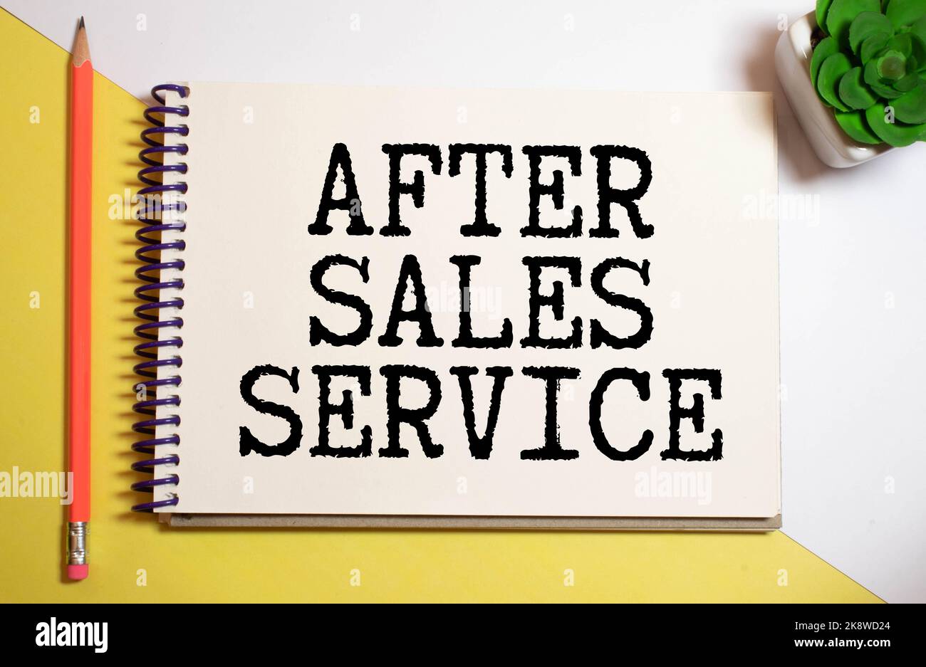 after sales service words on spring note book Stock Photo Alamy