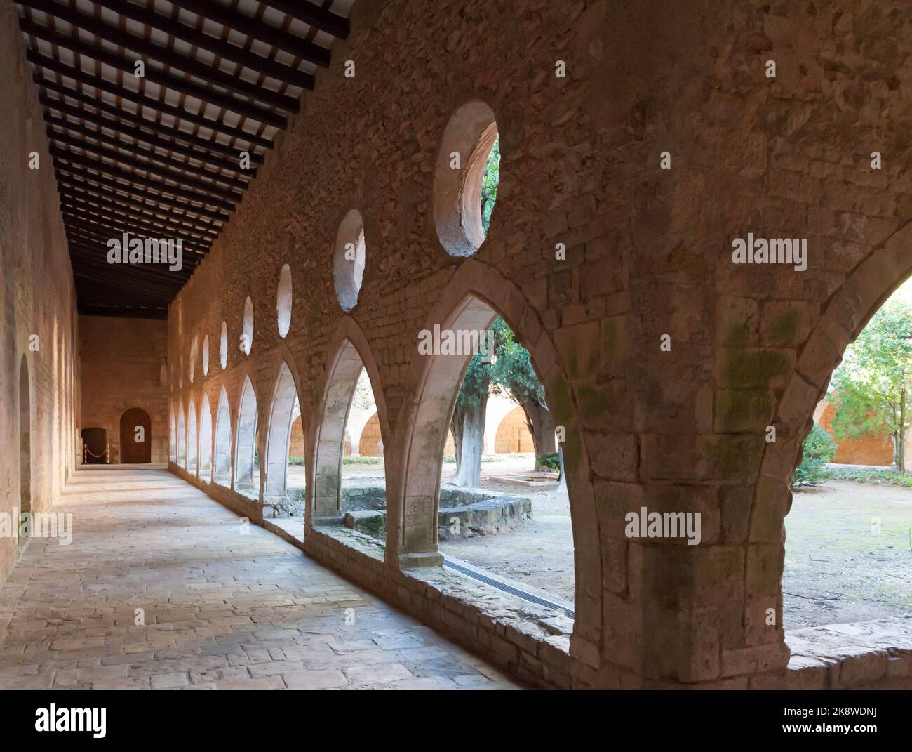 The Monastery of Santa Maria de Santes Creus. Catalonia, Spain Stock Photo