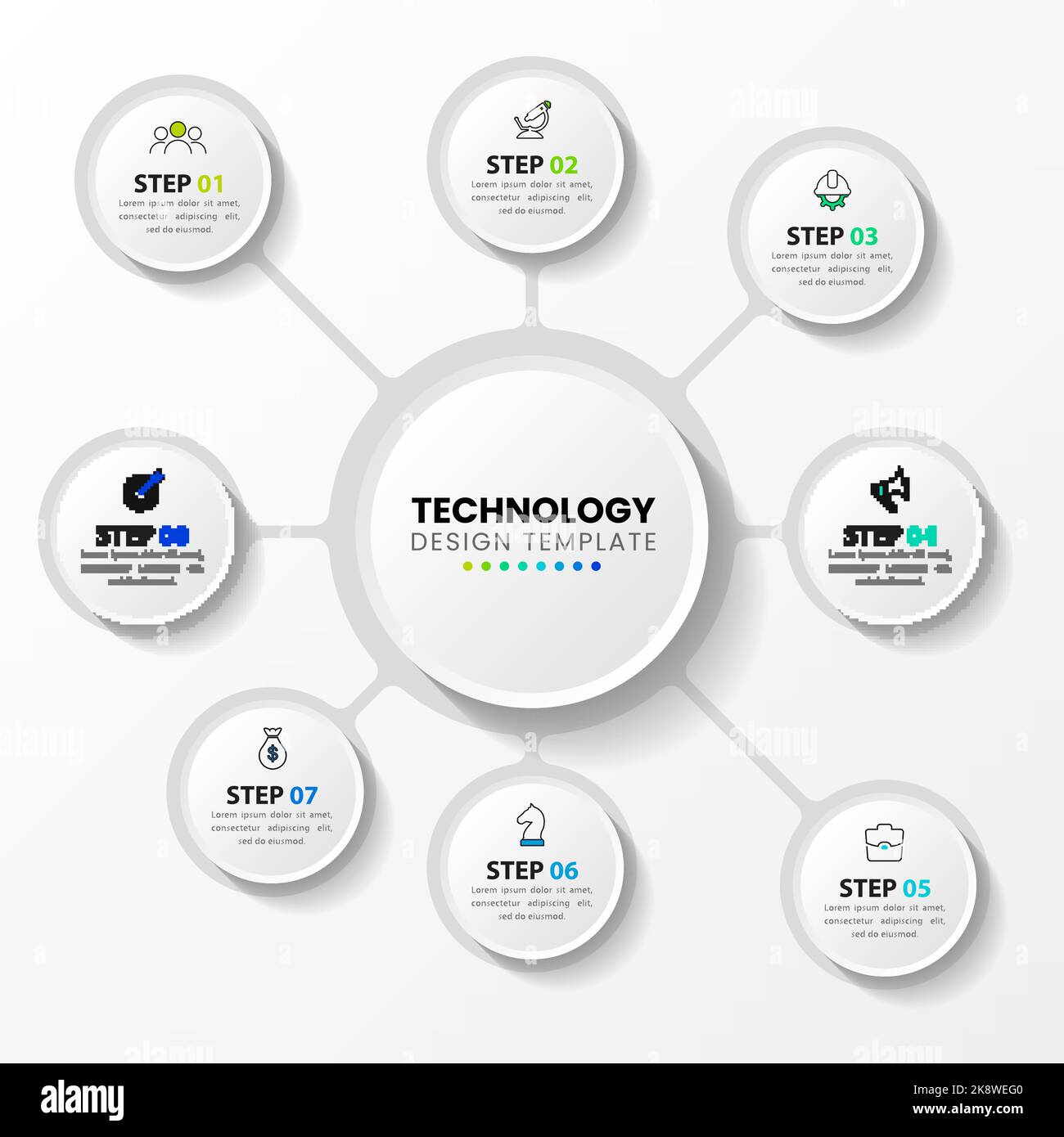 Infographic design template. Creative concept with 8 steps. Can be used ...