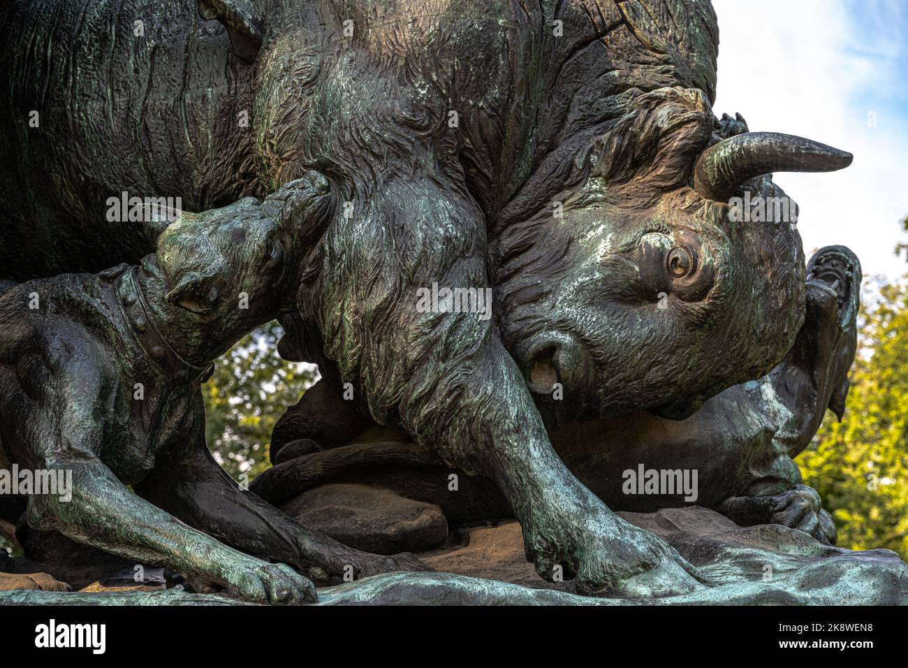 Hunting Scene Sculpture at the Foot Path Fasanerieallee, Berlin