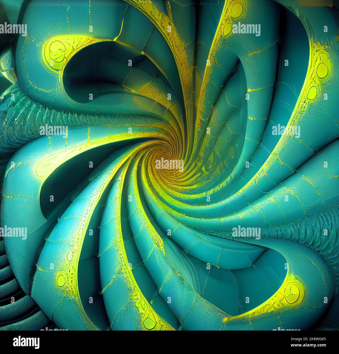 Fractal geometric shape with detailed structure, an illustration of the ...