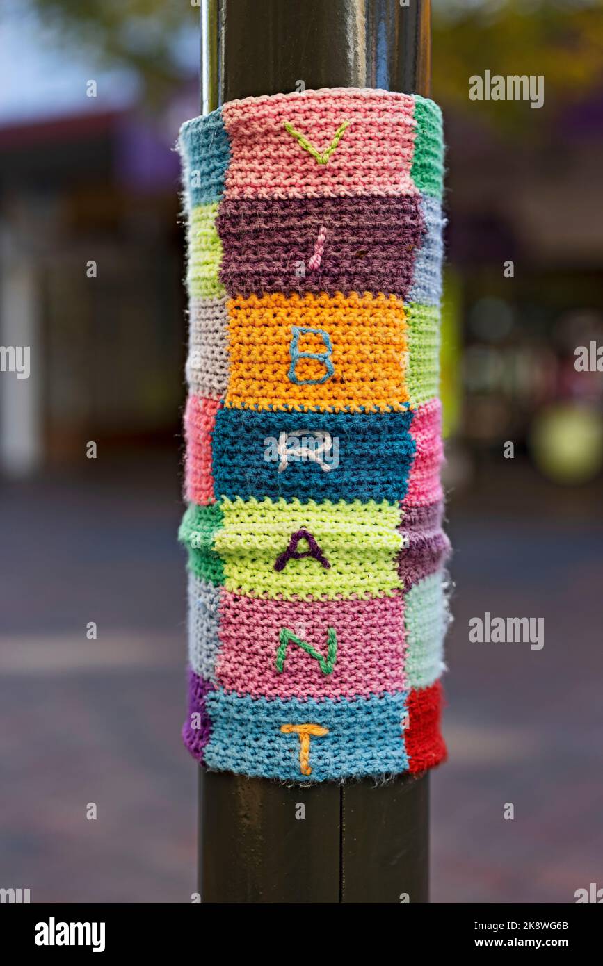 Yarn bombed pole hires stock photography and images Alamy