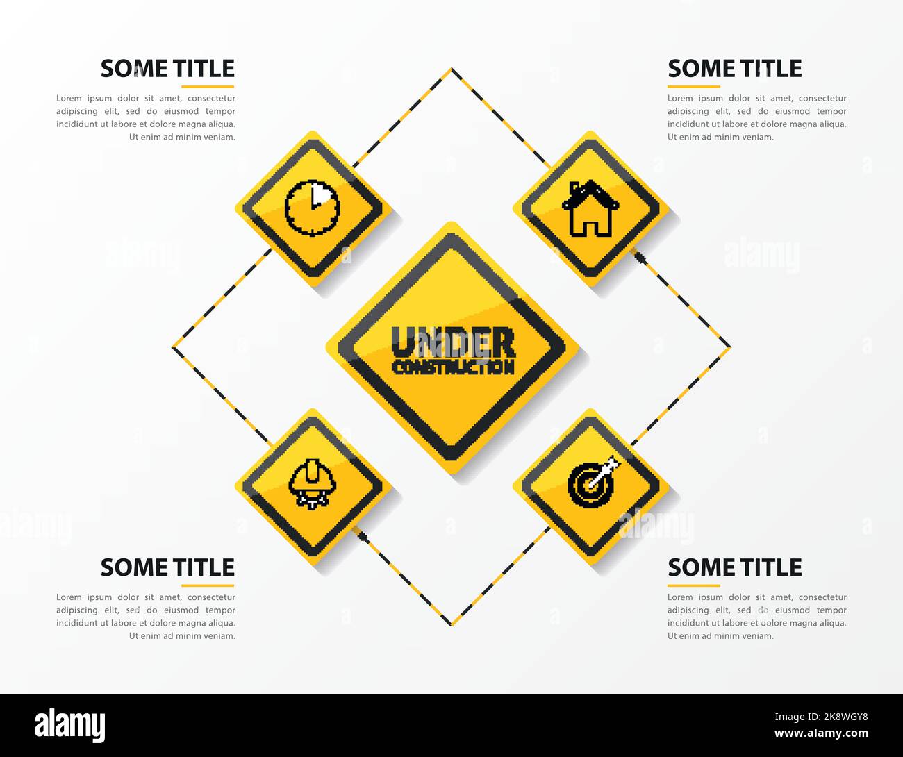 Infographic design template. Creative concept with 4 steps. Can be used for workflow layout, diagram, banner, webdesign. Vector illustration Stock Vector