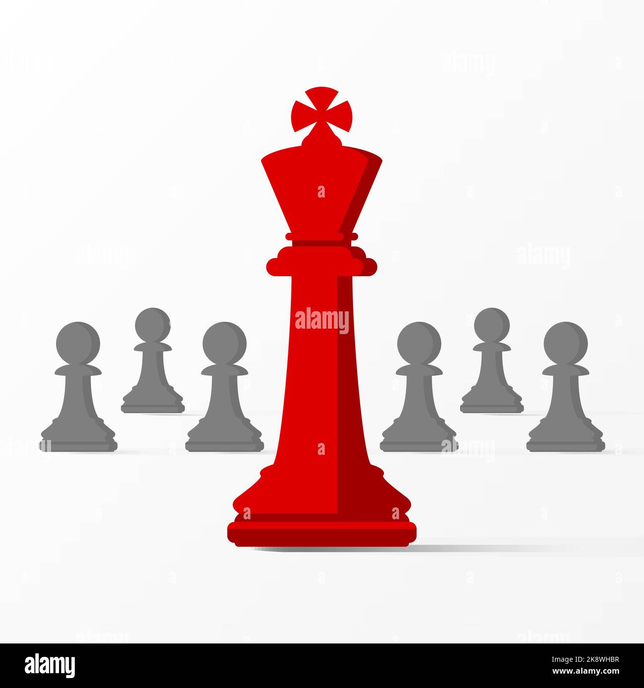 Think differently concept. Business metaphor with chess. Vector ...