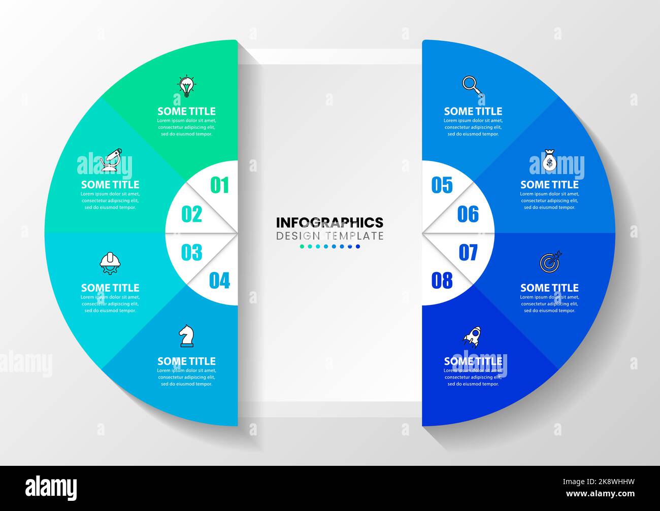 Infographic design template. Creative concept with 8 steps. Can be used ...