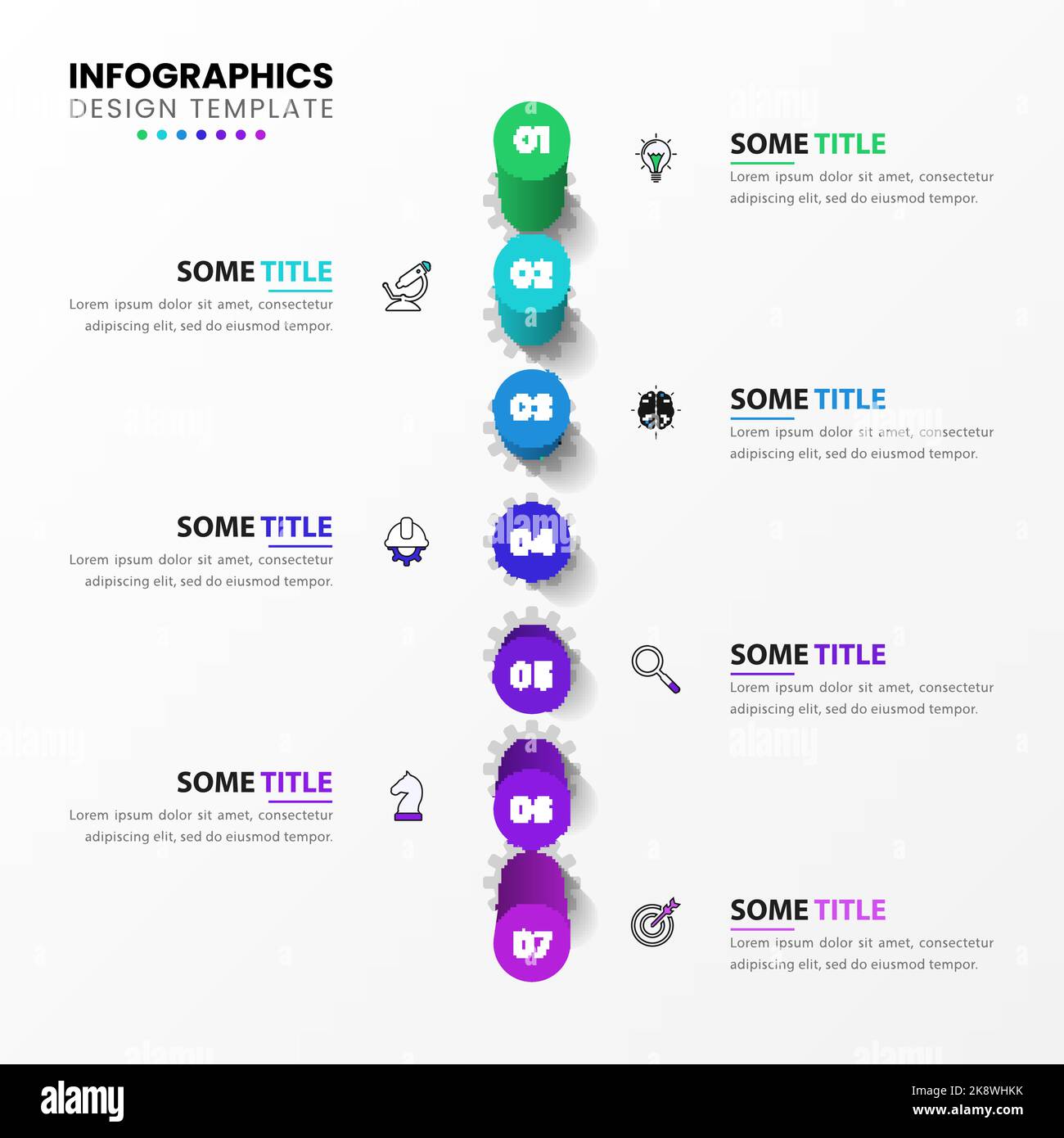 premium vector | infographic design template timeline... Infographic design template. Timeline concept with 7 steps. Can be used ...