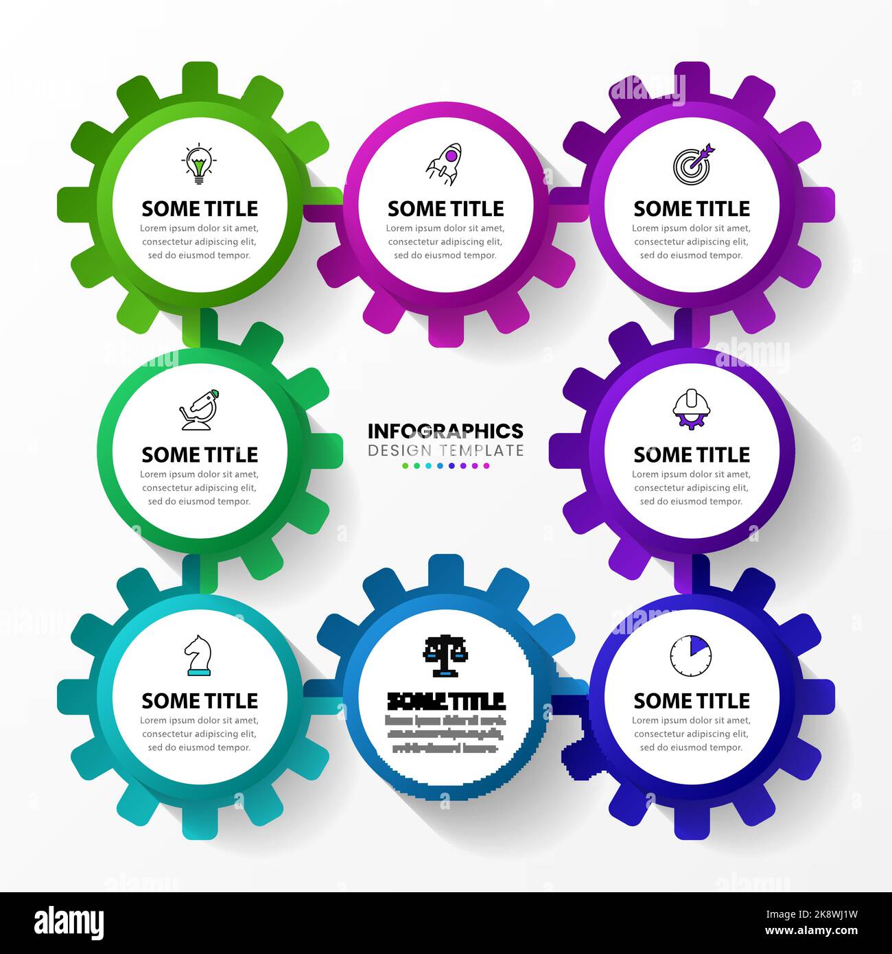 Infographic design template. Creative concept with 8 steps. Can be used ...