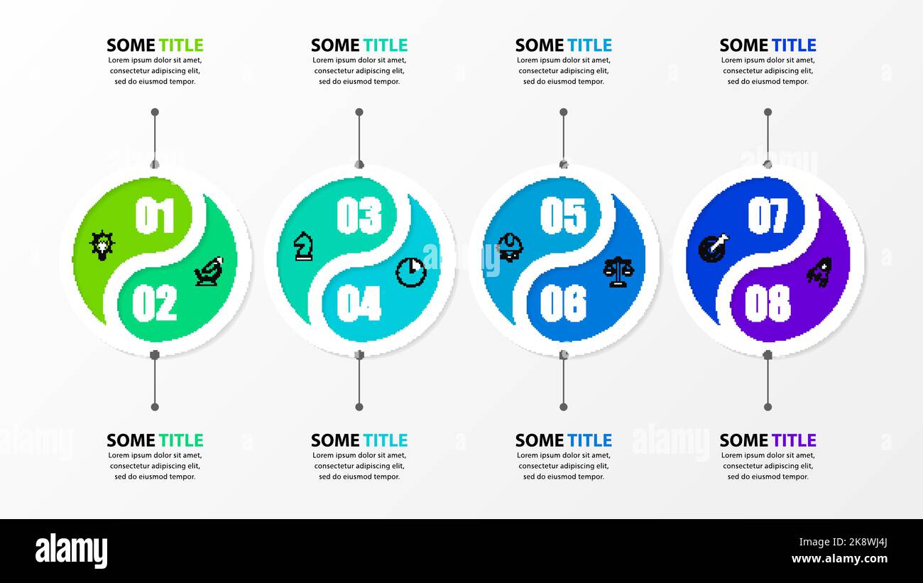 Infographic design template. Creative concept with 8 steps. Can be used ...