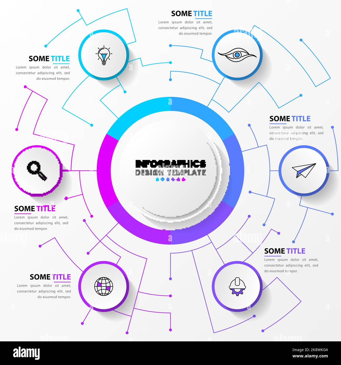 Infographic template with icons and 6 options or steps. Technology. Can ...